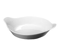 Genware Royal Round Eared Dish | 15cm White Porcelain Dish | Commercial Quality Tableware