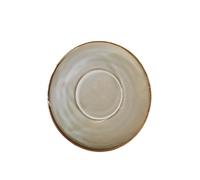 Genware SCR-PG14 Terra Porcelain Saucer, Grey, 145mm Diameter, Pack of 6