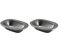 Genware SPD16V Vintage Steel Pie Dish, 16 cm (Pack of 2)