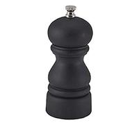 Genware SPMBLK12 Salt Or Pepper Grinder, 12.7 cm, Matte Black
