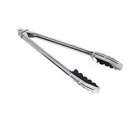 Genware Stainless Steel All Purpose Tongs 12 Inch | Multipurpose Tongs, Serving Tongs, Food Tongs, Scalloped Tongs