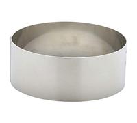 Genware Stainless Steel Mousse Ring 9 x 3.5cm - Food Mould, Round Mousse Ring