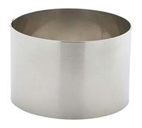 Genware Stainless Steel Mousse Ring 9 x 6cm - Food Mould, Round Mousse Ring