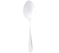 Genware SVSP 18/0 Stainless Steel Large Serving Spoon, 23.4 cm Length