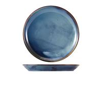 Genware Terra Porcelain, Aqua Blue, Coupe Plate, 275mm, CP-PBL27, Pack of 6