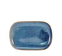 GenWare Terra Porcelain Aqua Blue Rectangular Plate 29 x 19.5cm (1 x 6)