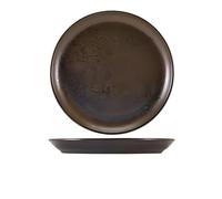 Genware Terra Porcelain Black Coupe Plate 27.5cm, CP-PBK27, Pack of 6