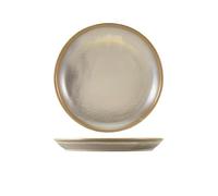 Genware Terra Porcelain Matt Grey Coupe Plate, 19cm, CP-PMG19, Pack of 6
