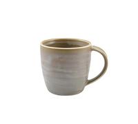 Genware Terra Porcelain Matt Grey Mug, 8.7cm, MUG-PMG32, Pack of 6