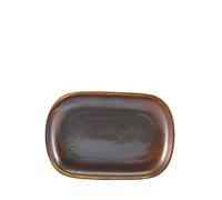 GenWare Terra Porcelain Rustic Copper Rectangular Plate 24 x 16.5cm (1 x 12)