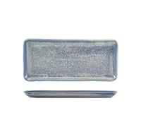 Genware Terra Porcelain Seafoam Narrow Rectangular Platter, 30cm, NR-PSF30, Pack of 6