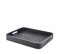 GenWare Wood Veneer Black Butlers Tray 45.5x36cm (Each)