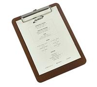 Genware Wooden Menu Clipboard A5 - Rustic Wooden Menu Holder, Ideal for Displaying Daily Specials