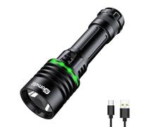 Genwiss 2000 Lumen Diving Torch, Dive Torch 150M Underwater Lights IPX8 Waterproof Flashlight Scuba Dive Light LED Diving Lights for Underwater Torches Deep at Night