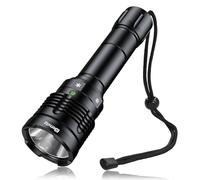 Genwiss Dive Torch,Scuba Diving Flashlight 2000 Lumens Super Bright XPL-LED Rechargeable 80M Underwater Dive Lights Waterproof