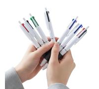 genXon 3 in 1 Click & Flick Ballpoint Pens Multi-Colour Ink Pack of 8