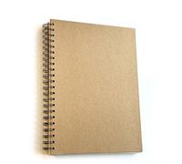 genXon A3 A4 A5 Sketchbook Spiral Hardback Kraft Cover Sketch Pad for Adults and Children 60 Sheets 160gsm Paper Art Journal (A5)