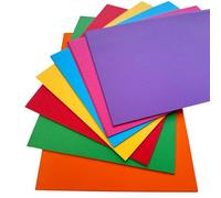 Genxon A4 Coloured Craft Card 160gsm Paper 7 Colours Rainbow Sheets Scrapbooking Cardmaking Paper Crafts DIY Project Cardstock Pack of 50