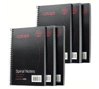 GenXon A7 Notebook Lined Reporters Notepad Spiral Wiro Mini Diary Wiritng Pad - Pack of 6