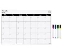 Genxon Magnetic Monthly Planner Fridge Board A3 Landscape Whiteboard