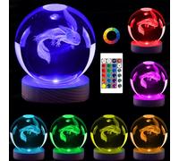 Genyerl 3D Galaxy Crystal Ball Lamp (GY-Axolotl)