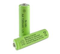 GENYESTAR Solar Lights Rechargeable AA Batteries 1500mah High Capacity 1.2V Ni-MH Double a Battery for Outdoor Lights, String Light, TV Remotes, Wireless Mouses, Radio, Flashlight