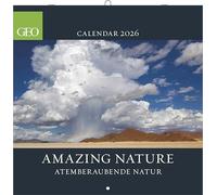 GEO Amazing Nature 2026 - Wand-Kalender - Broschüren-Kalender - 30x30 - 30x60 geöffnet