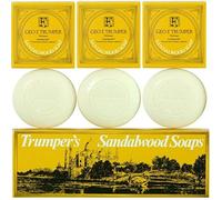 Geo F Trumper Mens Long Lasting Sandalwood Hand Soaps in Gift Box (3x75g)