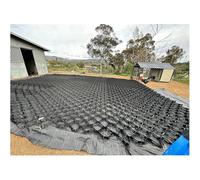 Geo Grid,3ft/5ft/10ft/15ft/20ft/25ft/33ft Long Geo Grid - Durable Landscape Rock Stabilizer Grids for Gravel Paths, Keystone Walls, & Slope Protection - Bi-Directional Universal Retaining W