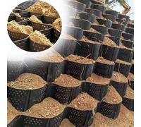 Geo Grid,Soil Stabilizer Geocell Grid for Erosion Control, HDPE Gravel Stabilizer Mesh for Steep Hills, Driveways & Walkways, Easily Cuttable & Scalable (1x1m/3.2x3.2ft)