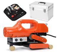 Geo Membrane Hot Wedge Welder, 800W Plastic Welding Machine with Silica Pressure Roller for Secure Overlap Sealing, Auto Tool for Efficient Welding