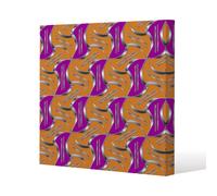 Geo Metalic Shapes (Canvas Print) / 101 x 101 x 4cm Benjamin Tate Design Natural One Size