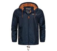 GEO NORWAY BOAT MEN - Men's Waterproof Jacket - Outdoor Windbreaker - Rain Jacket Long Sleeve - Hiking Jacket Camping Hunting Fishing Comfortable Fabric MARINE L