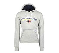 GEO NORWAY Men's Golivier Hooded Sweatshirt, Gris Clair, XXL
