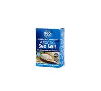 Geo Organics Atlantic Sea Salt 250g (Pack of 6) | Organically Approved Unrefined Sea Salt Crystals | Natural & Hand Crafted | Additive-Free, Non-GMO, Gluten-Free, Vegan | Free From Anti-Caking Agents