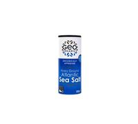 Geo Organics Atlantic Sea Salt Shaker 500g (Pack of 1) | Organically Approved Fine Sea Salt | Natural & Hand Crafted | Additive-Free, Non-GMO, Gluten-Free, Vegan | Free From Anti-Caking Agents