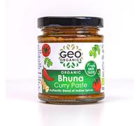 Geo Organics Bhuna Curry Paste 180g (Pack of 6) Serves 4 | Organic Curry Paste | Certified Organic & Vegan-Friendly Indian Curry Paste | Authentic Restaurant Recipe Base Vegan Food