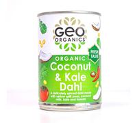Geo Organics Coconut & Kale Dahl 400g (Pack of 1) | Authentic Indian Side Dish | Low Sugar & Salt | Certified Organic | Vegan Meals & Gluten-Free Food | Mild Spice Level