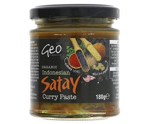 Geo Organics Indonesian Satay Curry Paste 180g (Pack of 6)