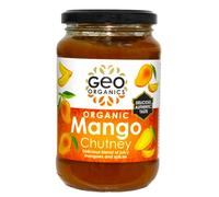 Geo Organics Mango Chutney - Delicious Authentic Taste - 370 Grams Jar (Pack 6)