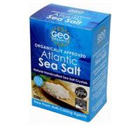 Geo Organics Atlantic Sea Salt 250g (Pack of 6) | Organically Approved Unrefined Sea Salt Crystals | Natural & Hand Crafted | Additive-Free, Non-GMO, Gluten-Free, Vegan | Free From Anti-Caking Agents