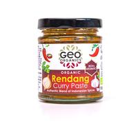 Geo Organics Rendang Curry Paste 180g (Pack of 1) Serves 4 | Organic Indonesian Curry Paste | Vegan-Friendly Organic Curry Paste | Authentic Recipe Vegan Curry | Indonesian food