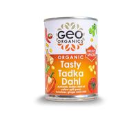 Geo Organics Tasty Tadka Dahl 400g (Pack of 1) | Authentic Indian Side Dish | Low Sugar & Salt | Certified Organic | Vegan Meals & Gluten-Free Food | Mild Spice Level