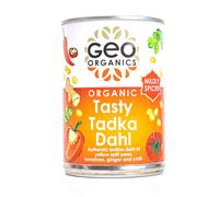 Geo Organics Tasty Tadka Dahl 400g (Pack of 6) | Authentic Indian Side Dish | Low Sugar & Salt | Certified Organic | Vegan Meals & Gluten-Free Food | Mild Spice Level