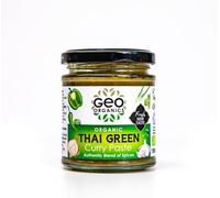 Geo Organics Thai Green Curry Paste 180g (Pack of 6) Serves 4 | Organic & Vegan-Friendly Thai Curry Paste | Authentic Thai Recipe Base | Certified by Soil Association Curry Paste