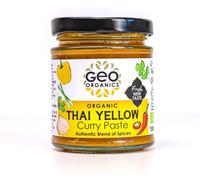 Geo Organics Thai Yellow Curry Paste 180g (Pack of 6) Serves 4 | Organic & Vegan-Friendly Curry Paste | Authentic Restaurant Recipe Base | Certified by Soil Association Thai Curry Paste