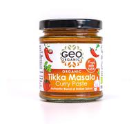Geo Organics Tikka Masala Curry Paste 180g (Pack of 1) Serves 4 | Organic Curry Paste | Certified Organic & Vegan-Friendly | Authentic Restaurant Recipe Base Tikka Masala Vegan Food