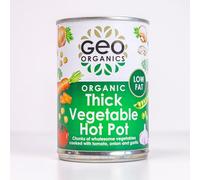 Geo Organics Vegetable Hot Pot 400g (Pack of 1) - Organic One-Pot Dish with Carrots, Parsnips, Potatoes, Mushrooms, and Tomatoes | Vegan & Gluten-Free | Heat & Serve for Quick and Flavorful Meals