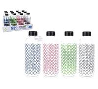 GEO-PRINT 1L DRINKS BOTTLE 4 ASSORTED COLOURS