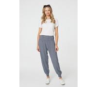 Geo Print Pocket Detail Harem Pants Izabel London Blue 16